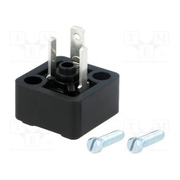 10 pcs : 933110100 GSSNA 200 - Connector: valve connector, socket, form C, 8mm, male, PIN: 3, 6A