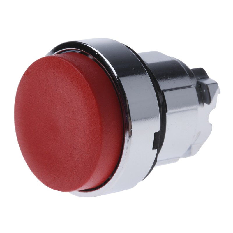 1 pcs - Schneider Electric Harmony XB4 Series Red Spring Return Push Button Head, 22mm Cutout, IP66, IP67, IP69K