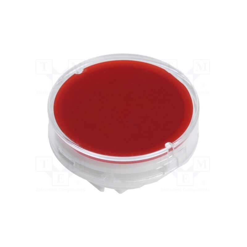 10 pcs : AT4179JC - Cap, LB series, Ø19x9mm, red,transparent