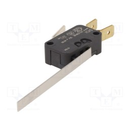 10 pcs : D459-V3LL - Microswitch SNAP ACTION, 16A/250VAC, with lever, SPDT, ON-(ON)