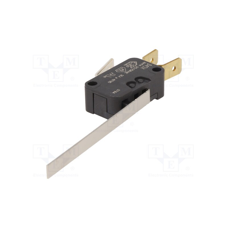 10 pcs : D459-V3LL - Microswitch SNAP ACTION, 16A/250VAC, with lever, SPDT, ON-(ON)