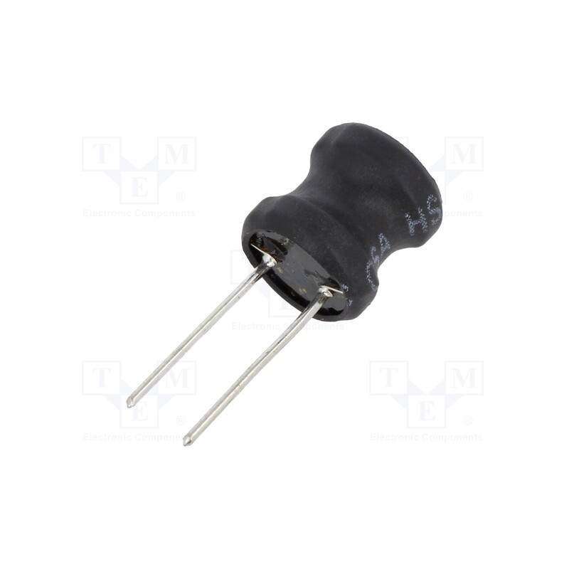 10 pcs : COIL1010-1.8 - Inductor: wire, THT, 1.8mH, Ioper: 600mA, 2.6Ω, ±10%, Ø11.5x11.5mm