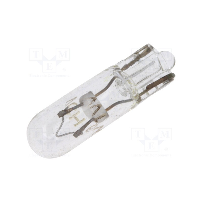 10 pcs : WBGL6 - Bulb, RMQ-16, -25÷70°C, Cap: W2x4,6d, 1W, 6V, Q18,Q25