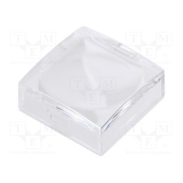10 pcs : AT3074JB - Cap, UB2 series, 15x15x6.1mm, white,transparent, UB2