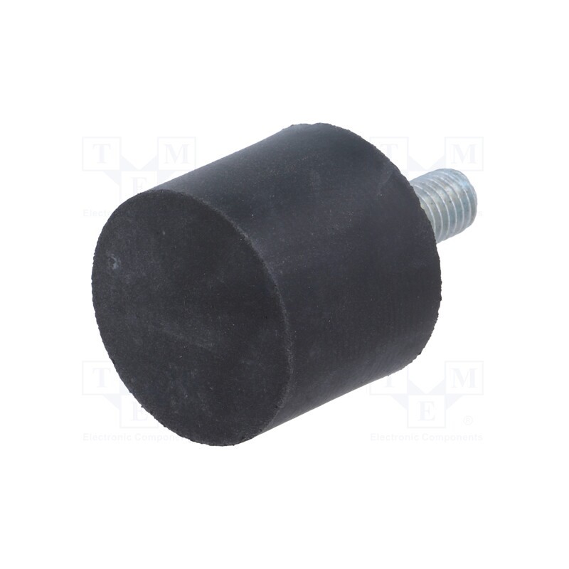 10 pcs : DVA.4-30-25-M8-20-40 - Vibroisolation foot, Ø: 30mm, H: 25mm, Shore hardness: 40±5, 280N