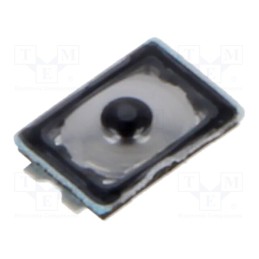 50 pcs : TL3780AF240QG - Microswitch TACT, SPST, Pos: 2, 0.05A/12VDC, SMD, none, 2.35N, round