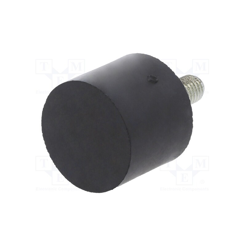 10 pcs : DVA.4-30-25-M8-20-70 - Vibroisolation foot, Ø: 30mm, H: 25mm, Shore hardness: 70±5, 600N