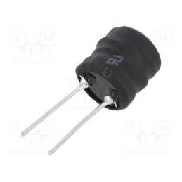 10 pcs : COIL1010-0.18 - Inductor: wire, THT, 180uH, Ioper: 2A, 280mΩ, ±10%, Ø11.5x11.5mm