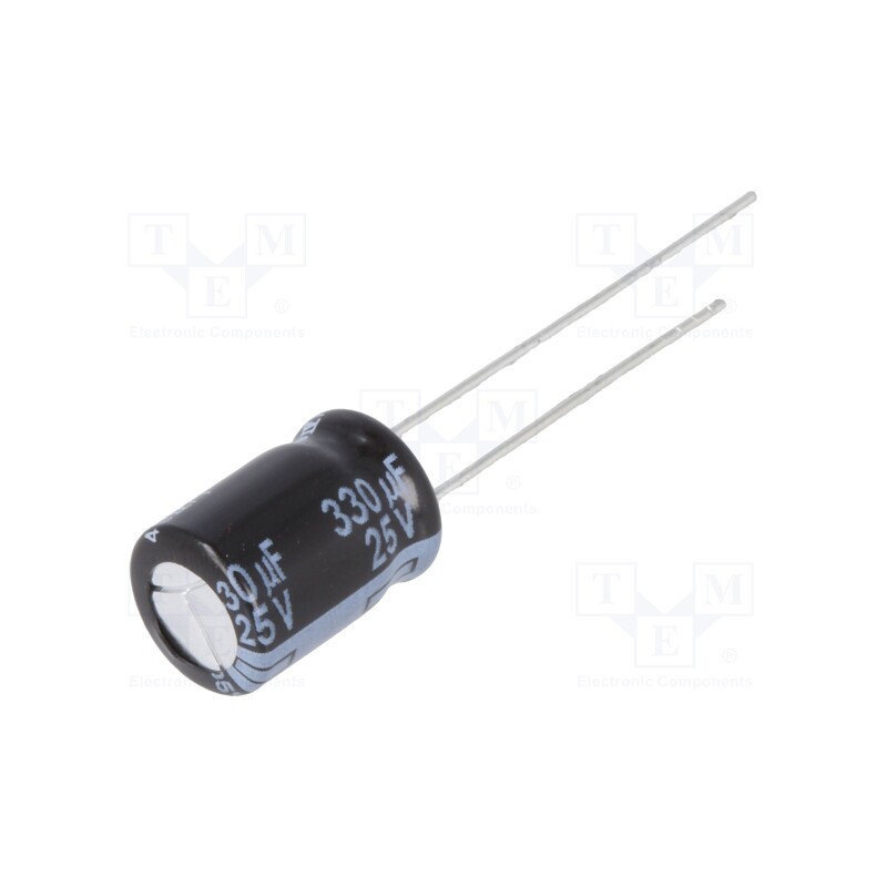 20 pcs : EEUFR1E331 - Capacitor: electrolytic, low ESR, THT, 330uF, 25VDC, Ø8x11.5mm