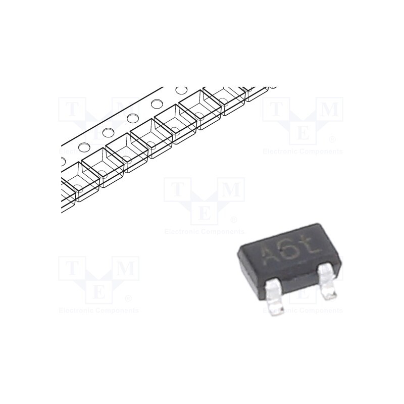 50 pcs : BAS16W,115 - Diode: switching, SMD, 100V, 175mA, 4ns, SOT323, Ufmax: 1.25V