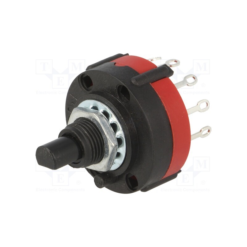 10 pcs : - Switch: rotary, Pos: 10, 0.3A/125VAC, Poles number: 1, 30°, -20÷70°C