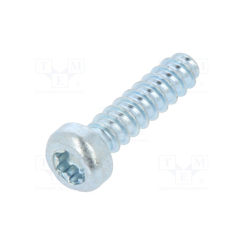 500 pcs : 3304815 - Screw, for plastic, 3x12, Head: cheese head, Torx® PLUS, 10IP, zinc