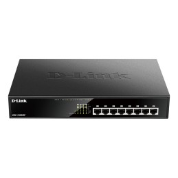 1 pcs - D-Link DGS-1008MP, Smart, Unmanaged 8 Port Ethernet Switch With PoE