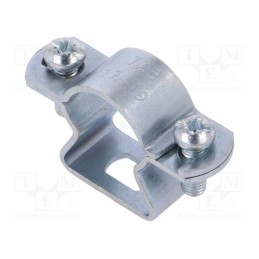 10 pcs : ASL 733 20 G - T-bolt clamp, W: 45mm, Clamping: 17÷19mm, steel, Plating: zinc