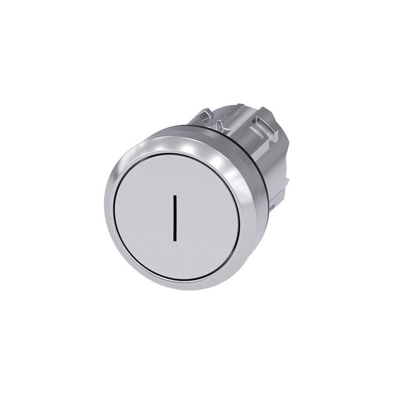 1 pcs - Siemens SIRIUS ACT Series White Momentary Push Button, 22mm Cutout, IP66, IP67, IP69K