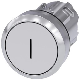 1 pcs - Siemens SIRIUS ACT Series White Momentary Push Button, 22mm Cutout, IP66, IP67, IP69K