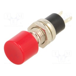 10 pcs : PS1024ALRED - Switch: push-button, Pos: 2, SPST-NO, 1.5A/250VAC, red, on panel