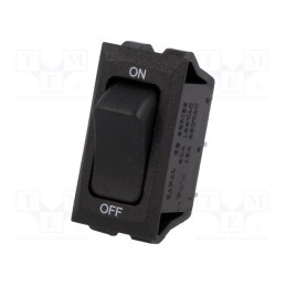 10 pcs : HB-110-C7N-BBR-A - ROCKER, SPST, Pos: 2, ON-OFF, 16A/250VAC, black-red, none, UL94V-2