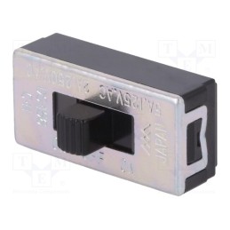 10 pcs : DS156-C - Switch: slide, Pos: 3, SP3T, 2A/250VAC, ON-OFF-ON, No.of term: 4, THT