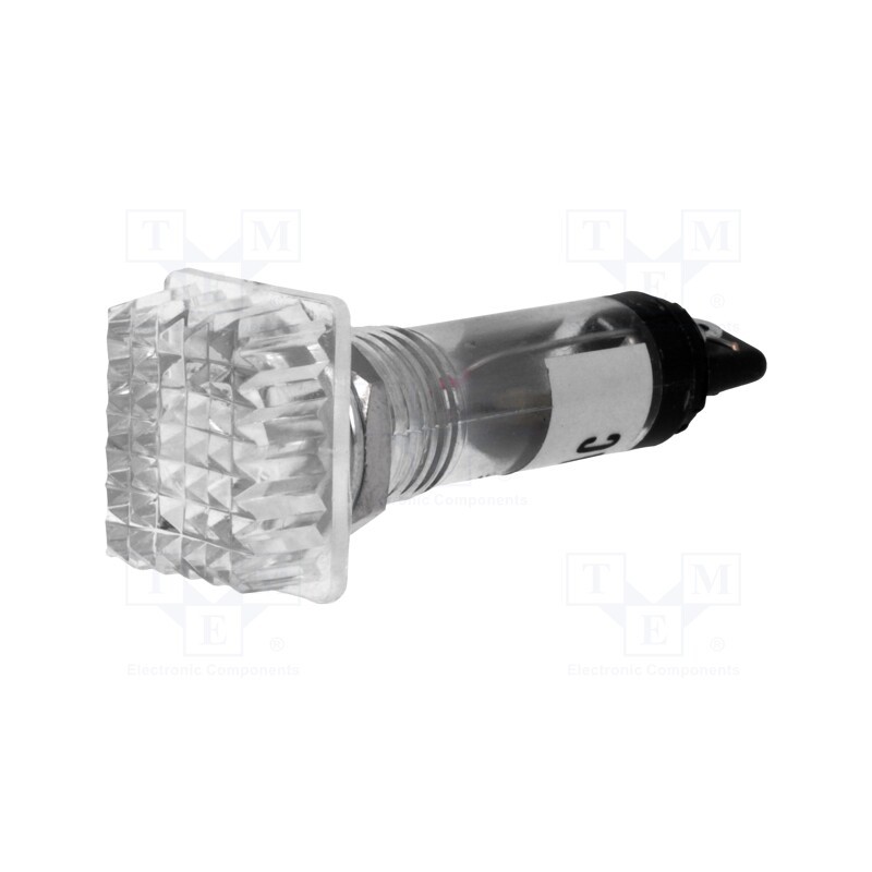 20 pcs : - Indicator: with neon lamp, prominent, white, 230VAC, Cutout: Ø10mm