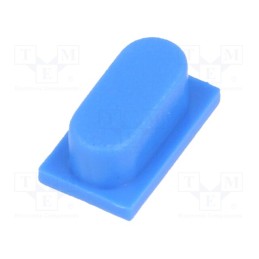 20 pcs : BTN K03 60 - Button, blue, KSA,KSL