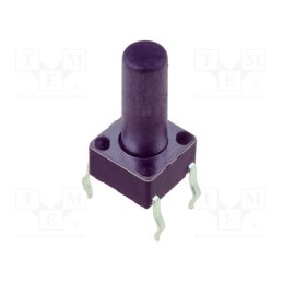 50 pcs : 1301.9307 - Microswitch TACT, SPST-NO, Pos: 2, 0.05A/12VDC, THT, none, 1.6N