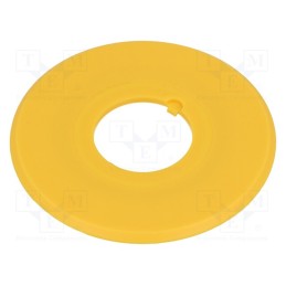 10 pcs : HAAV-0 - Warning plate, 16mm, Ømount.hole: 16mm, Ø: 44mm