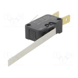 10 pcs : D453-V3LL - Microswitch SNAP ACTION, 16A/250VAC, with lever, SPDT, ON-(ON)