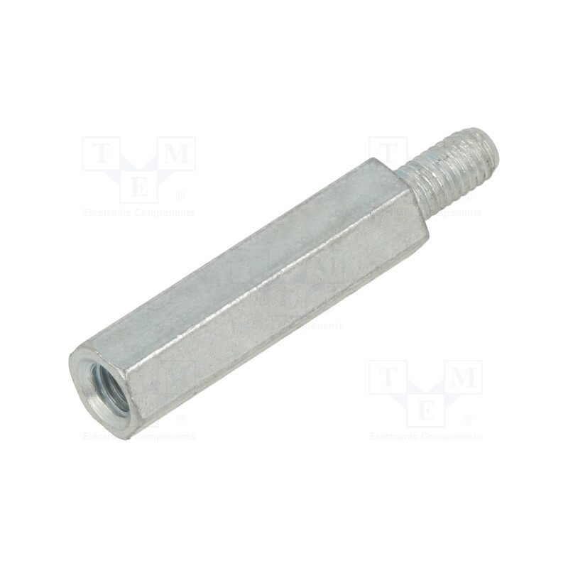 20 pcs : QSMS030M5 - Screwed spacer sleeve, 30mm, Int.thread: M5, Ext.thread: M5
