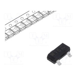 50 pcs : PDTC114ET-QR - Transistor: NPN, bipolar, BRT, 50V, 0.1A, 250mW, SOT23,TO236AB