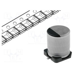 20 pcs : EEEFK1H220P - Capacitor: electrolytic, low ESR, SMD, 22uF, 50VDC, Ø6.3x5.8mm