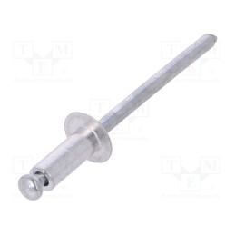 10 pcg : 70410 - Rivet, aluminium, Rivet diam: 4mm, L.rivet: 9.6mm, 50pcs.