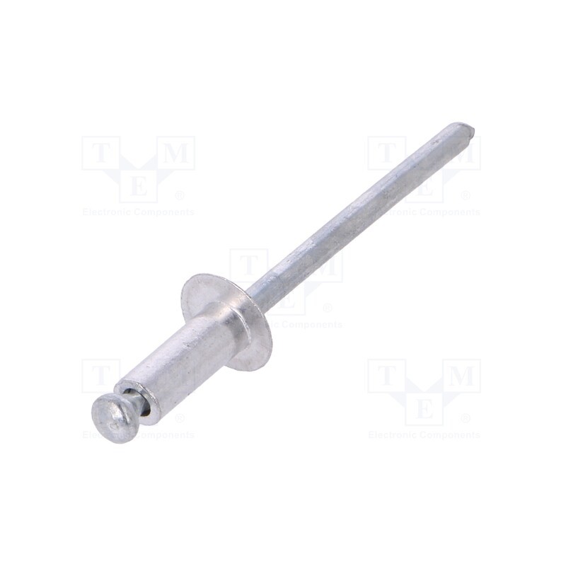 10 pcg : 70410 - Rivet, aluminium, Rivet diam: 4mm, L.rivet: 9.6mm, 50pcs.