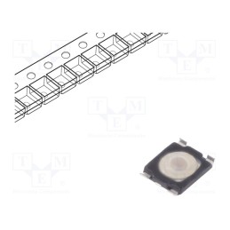 50 pcs : KMT021 NGJ LHS - Microswitch TACT, SPST-NO, Pos: 2, 0.05A/32VDC, SMT, none, 1.6N