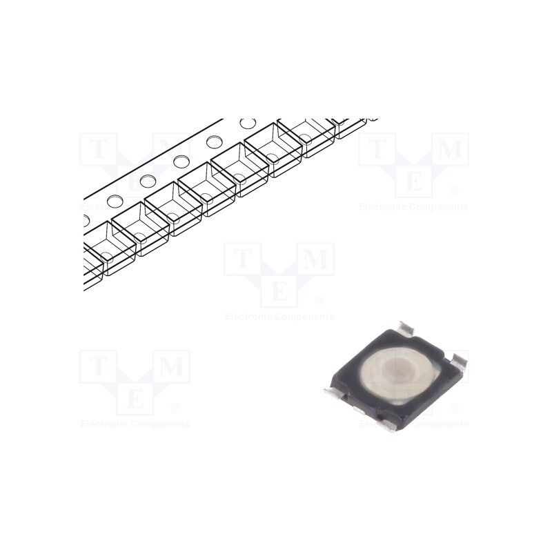 50 pcs : KMT021 NGJ LHS - Microswitch TACT, SPST-NO, Pos: 2, 0.05A/32VDC, SMT, none, 1.6N