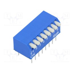 10 pcs : EPS108AZ - Switch: DIP-SWITCH, Poles number: 8, OFF-ON, 0.025A/24VDC, Pos: 2