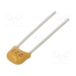 50 pcs : CT40805B222K500F1R - Capacitor: ceramic, 2.2nF, 50V, X7R, ±10%, THT, 2.54mm