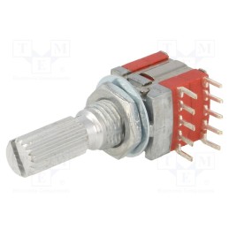 10 pcs : - Switch: rotary, Pos: 3, 0.1A/16VDC, Poles number: 2, 30°, -30÷80°C