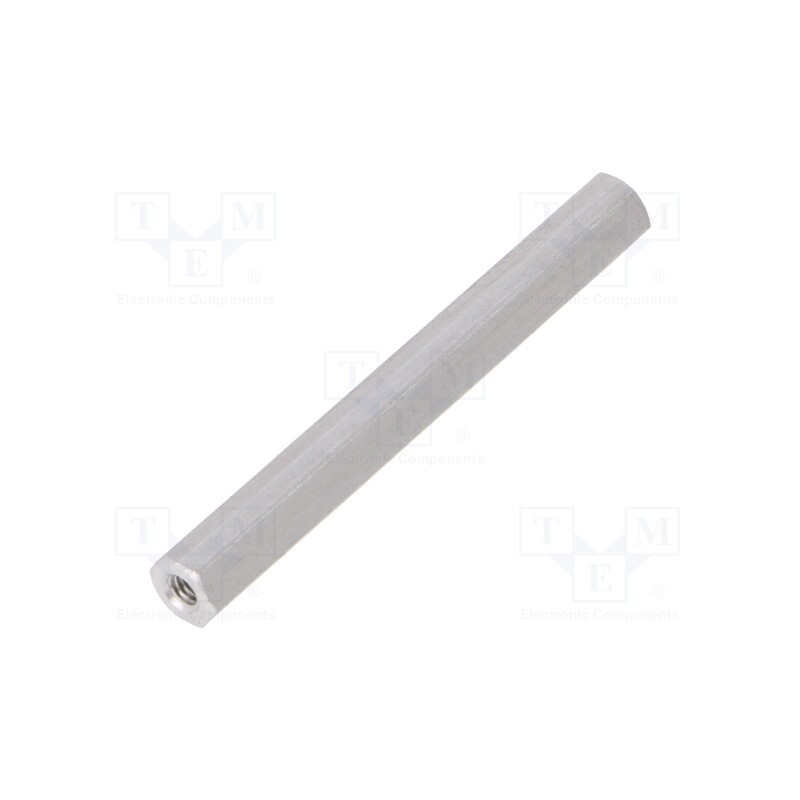 50 pcs : 132X45 - Screwed spacer sleeve, 45mm, Int.thread: M2,5, hexagonal