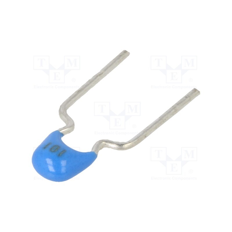 50 pcs : FG28C0G1H101JNT00 - Capacitor: ceramic, MLCC, 100pF, 50V, C0G (NP0), ±5%, THT, 5mm