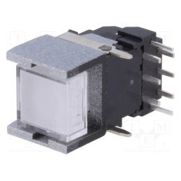 10 pcs : ML8-A03RQA-0 - Switch: keypad, Pos: 2, DPST-NO, 0.05A/12VDC, LED, red, THT, 1.96N