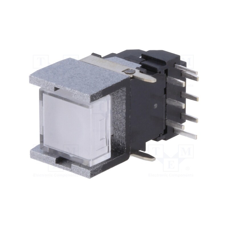 10 pcs : ML8-A03RQA-0 - Switch: keypad, Pos: 2, DPST-NO, 0.05A/12VDC, LED, red, THT, 1.96N