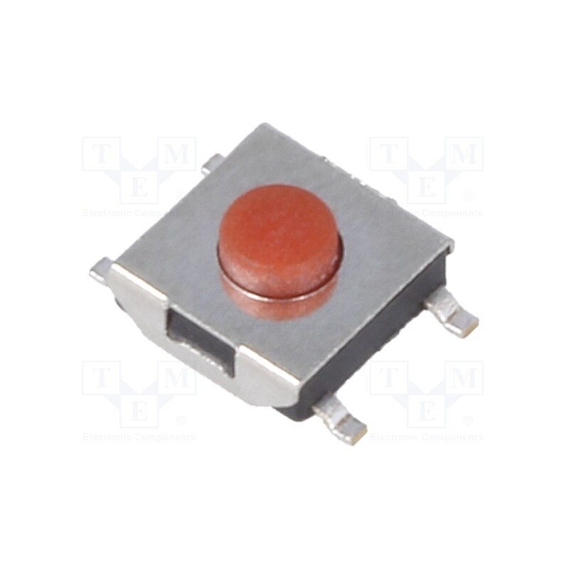 50 pcs : - Microswitch TACT, SPST-NO, Pos: 2, 0.05A/12VDC, SMT, none, 1.6N