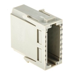 1 pcs - HARTING Heavy Duty Power Connector Module, 5A, Male, Han-Modular Series, 25 Contacts