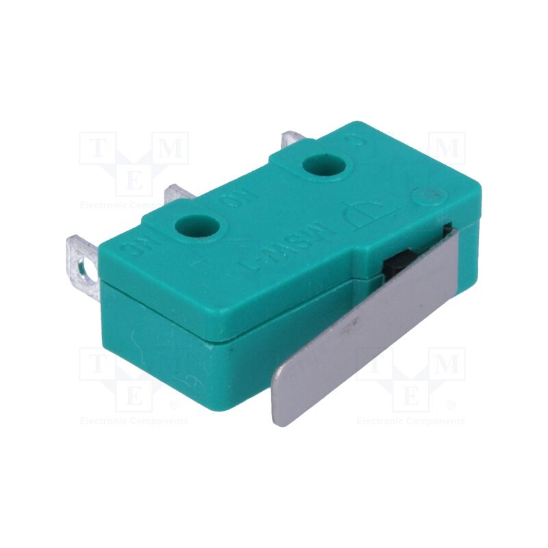 10 pcs : - Microswitch SNAP ACTION, 5A/250VAC, with lever, SPDT, ON-(ON)