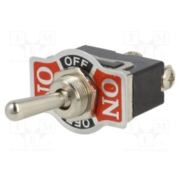 10 pcs : - Switch: toggle, Pos: 3, SP3T, ON-OFF-ON, 10A/250VAC, -25÷85°C, 50mΩ