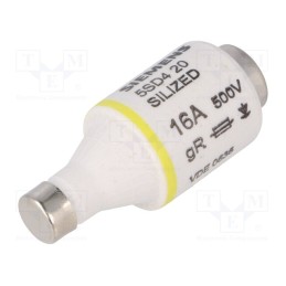 5 pcs : 5SD420 - Fuse: fuse, gR, 16A, 500VAC, 500VDC, industrial, DII, SILIZED