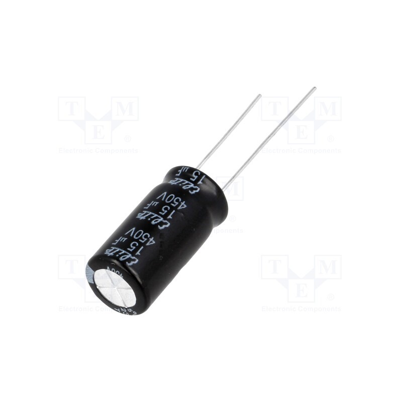 20 pcs : PF2W150MNN1020 - Capacitor: electrolytic, THT, 15uF, 450VDC, Ø10x60mm, ±20%