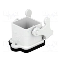 10 pcs : 93601-0614 - Enclosure: for HDC connectors, size 3A, with latch, straight