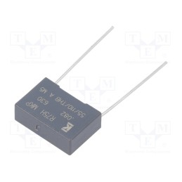 10 pcs : R75PI282050H3J - Capacitor: polypropylene, 82nF, 18x6x12mm, THT, ±5%, 15mm, 630VDC